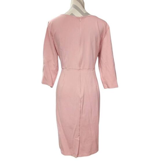 Hobemty Women's XXL 3/4 Sleeve Pencil Dress Boat Neck Midi Sheath Dresses Career - Picture 3 of 9